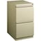 Lorell Mobile 2-Drawer File Cabinet with Full-Width Pull, 15" x 20" x 27.8", Putty LLR49523 - alternate 1